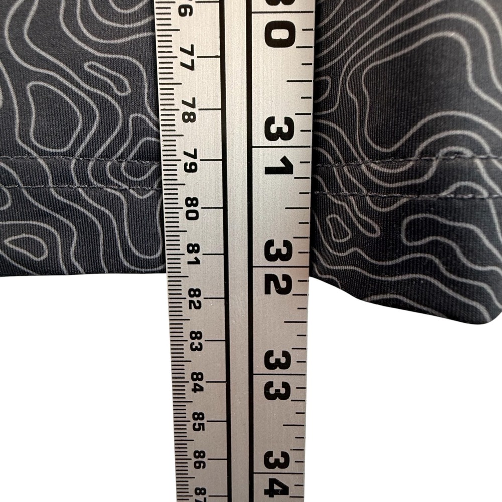 Chase 54 Fiddlers Creek Golf Polo Shirt Gray Topographic Print Size Large - Picture 8 of 8